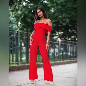 Off the Shoulder Jumpsuit